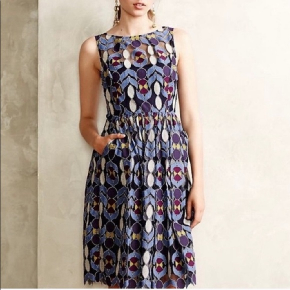 Maeve Chelan Lace Overlay Dress